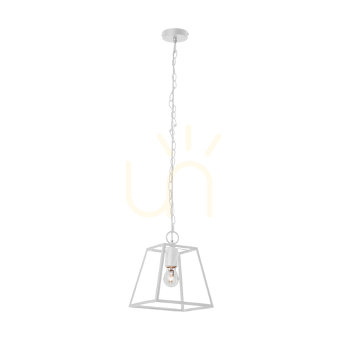 Prüfen Amata Pendelleuchte 1xE27 Max. 60 W, Weißmetall/Klarglas, 22 cm