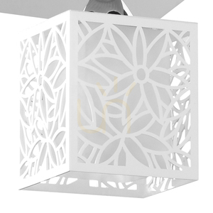 Anika Deckenleuchte, 4xE27, 60 W, Metall in Chrom/weißer Kunststoffschirm, 33 cm small 1