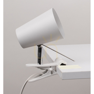 Astrid Schreibtischlampe mit Klemme, 1xE14, Max. 40 W, Weißmetall, 18 cm small 1