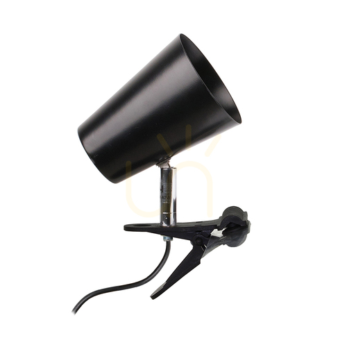 Prüfen Astrid Schreibtischlampe mit Klemme, 1xE14, Max. 40 W, schwarzes Metall, 18 cm