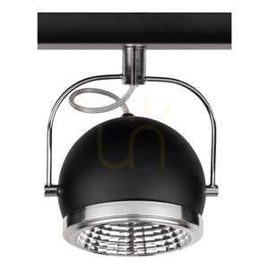 Kugel-Deckenleuchte, inklusive 2 GU10-LEDs, max.. 6 W, Black Metal, 29,5 cm small 1