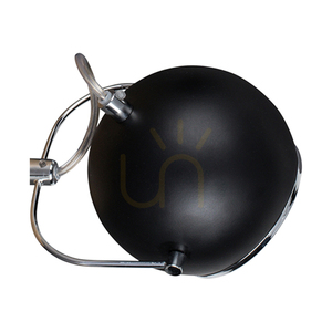 Wandleuchte „Ball Wood“, inklusive 1x GU10-LED (max.. 5 W), Buchen- und Nussbaumholz / schwarzes Metall, 21 cm small 1