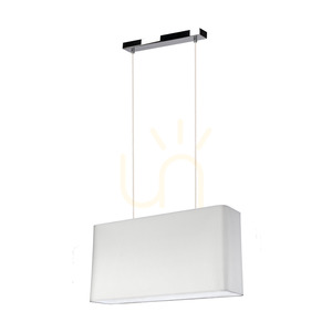 Britop Cadre 872020228 Pendelleuchte in Chrom mit grauem Schirm, 56 cm, 2×E27 small 0