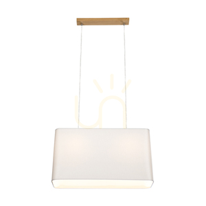 Cadre Pendelleuchte 2xE27 Max. 40 W, geölte Eiche/transparentes PVC/grau, 56 cm small 3