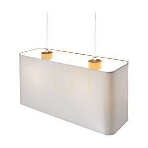 Cadre Pendelleuchte 2xE27 Max. 40 W, geölte Eiche/transparentes PVC/grau, 56 cm small 5