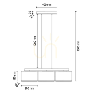 Cadre Pendelleuchte, 3xE27, Max. 25 W, geölte Eiche / transparentes PVC-Kabel / schwarzer Lampenschirm, 95 cm small 2
