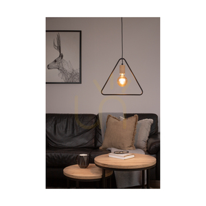 Carsten Wood Pendelleuchte, 1xE27, Max. 60 W, geölte Eiche/schwarzes Metall/schwarzes PVC-Kabel, Ø 37 cm small 3