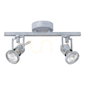 Concreto Deckenleuchte, 2xGU10, Max. 50 W, Beton und Metall, 28,5 cm small 0