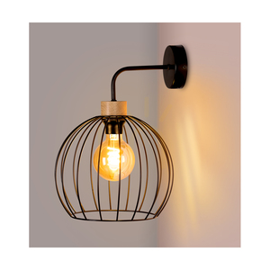 Coop Wandleuchte 1xE27 Max. 60 W, geölte Eiche/schwarzes Metall, 28 cm small 2