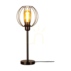 Coop Tischlampe, 1xE27, Max. 25 W, schwarzes Metall-/schwarzes PVC-Kabel, Ø 19 cm small 1