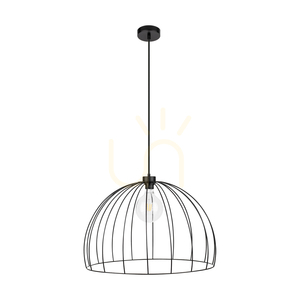 Coop Pendelleuchte 1xE27 Max. 60 W, schwarzes Metall-/schwarzes PVC-Kabel, Ø 57 cm small 0