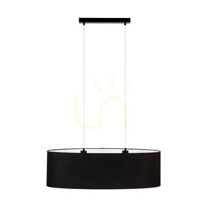 Britop Dove 17400204 Pendelleuchte – schwarzer Stoffschirm, 80 cm, 2×E27 small 4
