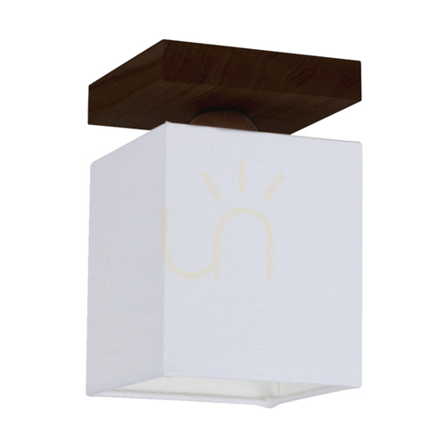 Prüfen Inger Deckenleuchte, 1xE27, Max. 25 W, Buche und Nussbaum, weiß, 13,5 cm Lampenschirm