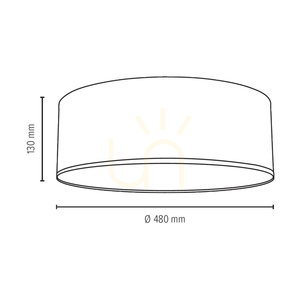 LED-Deckenleuchte Spot Light Josefina 4794802, braun, Ø48 cm, 30 W, 2700 K small 3