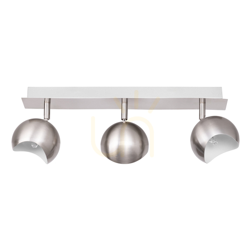Prüfen Kumi Deckenleuchte, 3xG9, Max. 28 W, Satin/Weißmetall, 48 cm