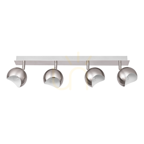 Prüfen Kumi Deckenleuchte, 4xG9, Max. 28 W, Satin/Weißmetall, 62,5 cm