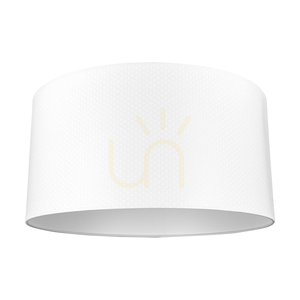Leila Stehlampe, 1xE27, Max. 60 W, Metall in Chromoptik / transparentes PVC-Kabel / Lampenschirm aus Papier und PVC mit Polka-Dot-Muster, Ø 50 cm small 2