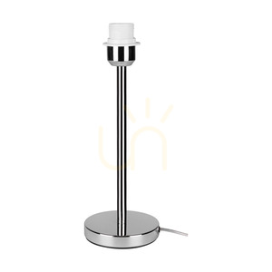 Leila Tischlampe, 1xE27, Max. 40 W, Metall in Chromoptik / transparentes PVC-Kabel / Lampenschirm aus Papier und PVC mit Holzmaserung, Ø 50 cm small 7