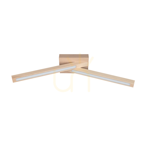 Prüfen Linus Deckenleuchte, 2xLED, 3000 K, 9 W, Birke, 57 cm