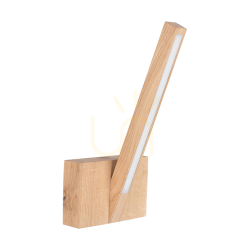 Prüfen Wandleuchte „Out“ von Linus, 1xLED, 3000 K, 3,75 W, geölte Eiche, 16 cm
