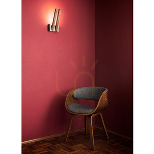 Wandleuchte „Linus In“, 2xLED, 3000 K, 6 W, Buche und Walnussholz, 16 cm small 1