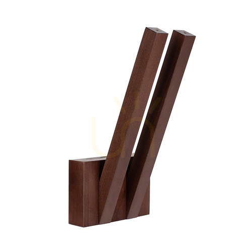 Prüfen Wandleuchte „Linus In“, 2xLED, 3000 K, 6 W, Buche und Walnussholz, 16 cm
