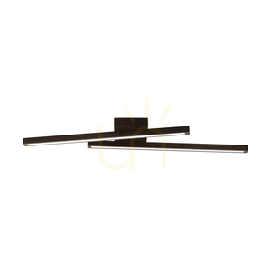 Linus Sidelong Deckenleuchte, 2xLED, 3000 K, 18 W, Buche und Walnussholz, 87,5 cm small 1