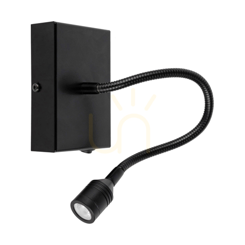 Prüfen Lector Wandleuchte, schwarz, 1xLED, 2,8 W, 12 cm