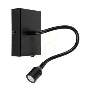 Lector Wandleuchte, schwarz, 1xLED, 2,8 W, 12 cm small 0