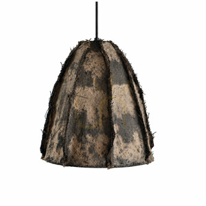 Pendelleuchte BAZAR BIZAR aus Pappmaché und Jute, beige, 30 cm, handgefertigt small 0