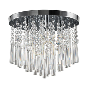 Luxoria-Deckenleuchte, inklusive 4xG9-Fassungen, max.. 3 W, verchromtes Metall/transparente Kristalle, Ø 35 cm small 0