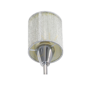 Wandleuchte „Marbella“ 1xE14 Max. 9 W Lampenschirm aus verchromtem Metall/Silber, 22 cm small 1