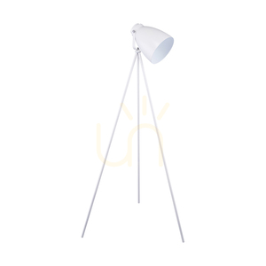 Marla Stehlampe, 1xE27, Max. 60 W, weißes Metall/weißes PVC-Kabel, Ø 80 cm small 0