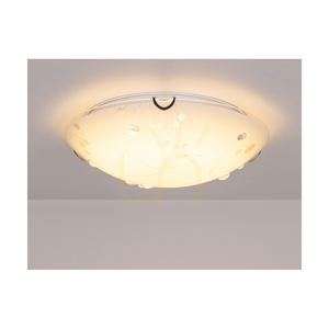 Maryland Deckenleuchte, 1xLED, 2700 K, 30 W, Metall in Chrom/weißer Glasschirm, Ø 50 cm small 4