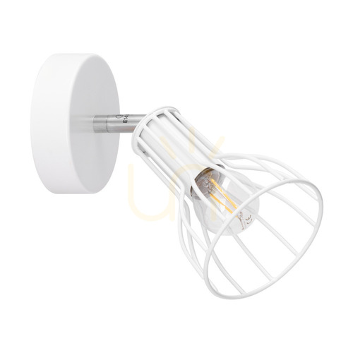Prüfen Megan Wandleuchte 1xE14 Max. 40 W, Weißmetall, 18 cm