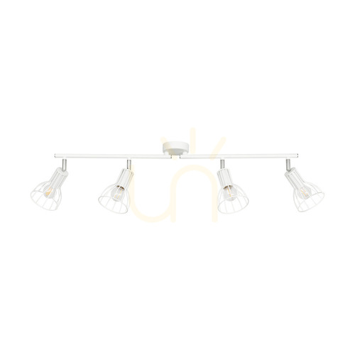 Prüfen Megan Deckenleuchte, 4xE14, Max. 40 W, Weißmetall, 75 cm