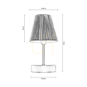 Mila Wood Tischlampe, 1xE14, Max. 40 W, Birke/schwarzes Metall/schwarzes PVC-Kabel/schwarzer und roter Lampenschirm, Ø 14 cm small 2