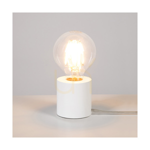 Tischlampe „Minnie“, 1xE27, Max. 25 W, weißes Buchenholz, transparentes PVC-Kabel, Ø 8 cm small 2
