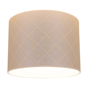 Mirabella Tischlampe, 1xE27, Max. 60 W, geölte Eiche/Anthrazit, geflochtenes Kabel, perlfarbener Lampenschirm, Ø 30 cm small 2