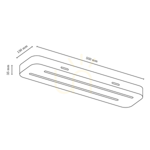 Neele Deckenleuchte, 2xLED, 3000 K, 12 W, Buchen- und Nussbaumholz, 55 cm small 3