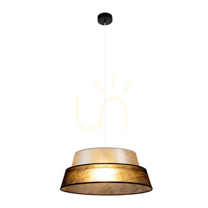 Nevoa Pendelleuchte, 1xE27, Max. 60 W, schwarzes Metall / transparentes PVC-Kabel / silber-schwarzer Lampenschirm, Ø 50 cm small 2