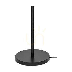 Nevoa Stehlampe 1xE27 Max. 40 W, schwarzes Metall / schwarzes PVC-Kabel / schwarz-gold-silberner Lampenschirm, Ø 55 cm small 2