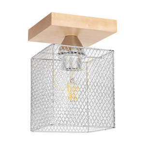 Deckenleuchte Spot Light Norman Wood 8175160, Birke und Chrom, 1×E27 small 0