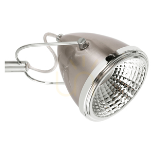 Oliver Wandleuchte, inklusive 1x GU10-LED (max.. 6 W), Satin/Chrom-Metall, 21 cm small 2
