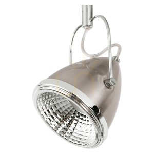 Oliver Deckenleuchte, inklusive 2xGU10-LEDs (max.. 6 W), Satin/Chrom-Metall, 35 cm small 2