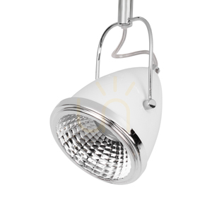 Oliver Deckenleuchte, inklusive 4 GU10-LEDs, max.. 6 W, Weiß/Chrom-Metall, 76 cm small 2