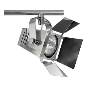 Foto-Deckenleuchte, inklusive 2xGU10-LEDs, max.. 5 W, verchromtes Metall, 40 cm small 2