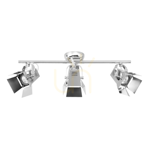 Foto-Deckenleuchte, inklusive 3 GU10-LEDs, max.. 5 W, verchromtes Metall, 57 cm small 0