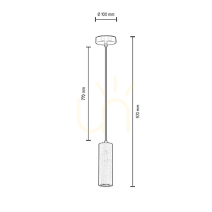 Rohr-Pendelleuchte, inklusive 1x GU10-LED (max.. 5 W), Buchen- und Nussbaumholz / schwarzes Metall / schwarzes PVC-Kabel, Ø 10 cm small 3
