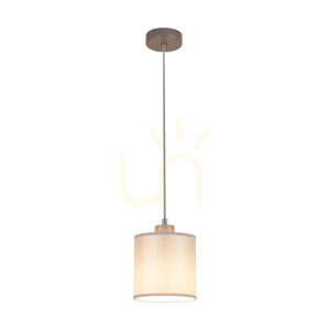 Prata Pendelleuchte, 1xE27, Max. 25 W, graues Metall / transparentes PVC-Kabel / silberner Lampenschirm, Ø 15 cm small 1